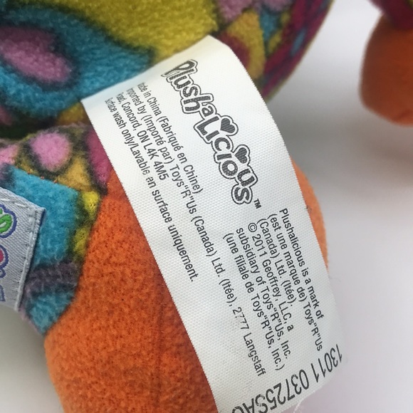 Plushalicious Paisley Colourful Sitting Duck 2011 Geoffrey Toys R Us - Picture 7 of 10